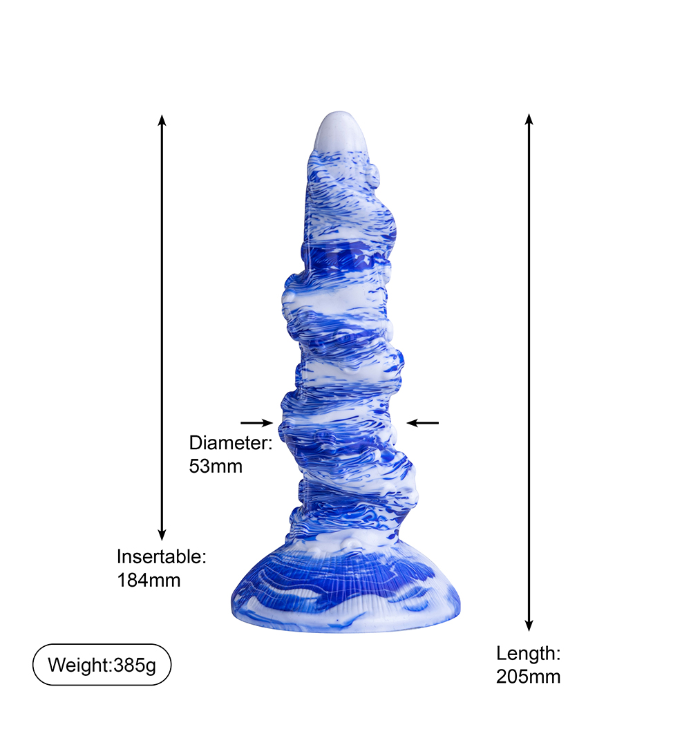 Fallo Monster in silicone con ventosa per donna