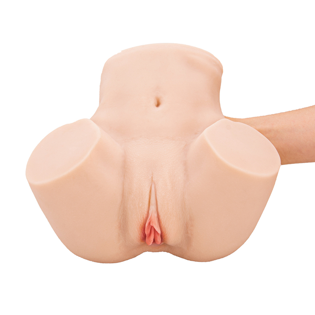 남성 자위 행위자를 위한 섹스 토이 반신 몸통 현실적인 질 항문