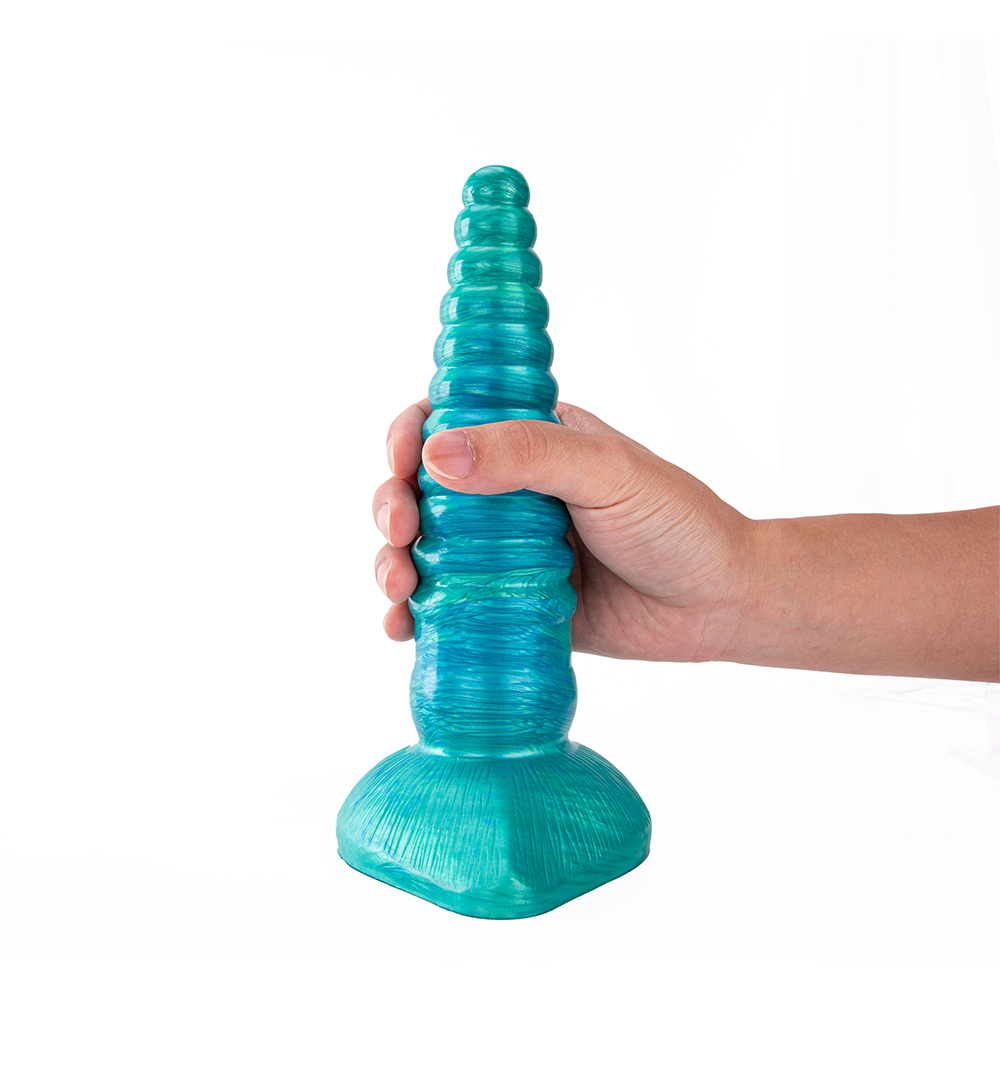 Giocattolo per sax con dildo con perline enormi tipo trapano per donne