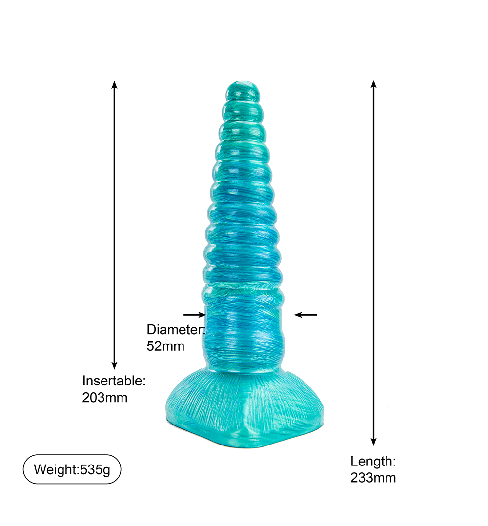 Giocattolo per sax con dildo con perline enormi tipo trapano per donne