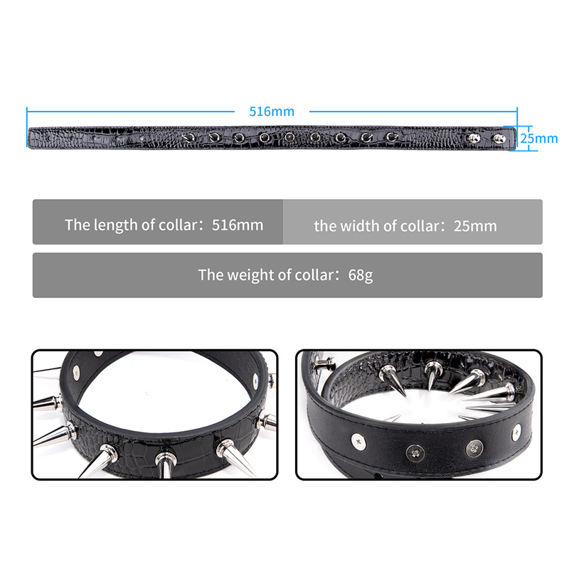 Neuartiges Fessel-Sexspielzeug-Set, SM-Sklavenhalsband mit Hals-zu-Hand-Set, BDSM-Bondage-Set, Gothic-Karneval