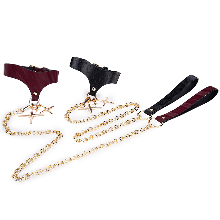 커플의 BDSM 모험을 위한 베스트 셀러 PU 가죽 속박 고리 구속 목 고리