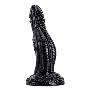 Grande realistico cazzo mostruoso da donna, design morbido in PVC nero con pene