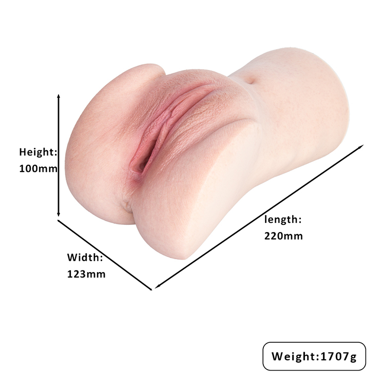 Masturbatore maschile in silicone liquido realistico con figa tascabile vaginale spessa 3D per uomo