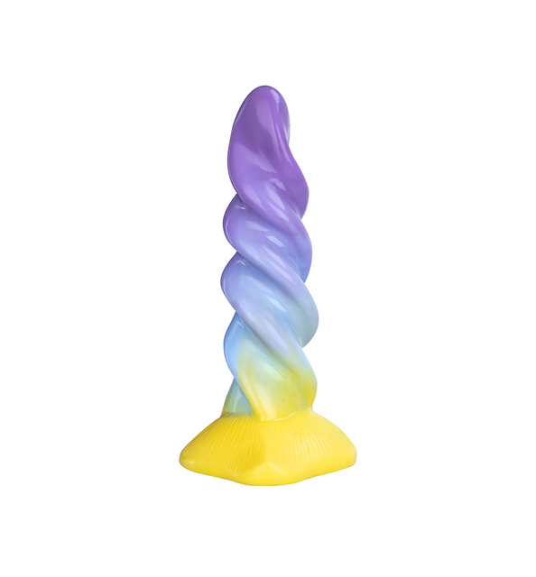 Fantasy Pene Unicorno Arcobaleno Silicone Ventosa Dildo
