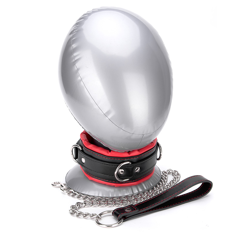 검은 색과 빨간색 잠금 장치 BDSM 칼라 Bdsm 본디지 칼라 및 가죽 끈 세트 여성 롤 플레잉 섹스 토이 조정 가능한 슬레이브 제한 성인 용품 커플을위한 SM 본디지 칼라