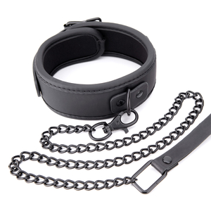 Zwarte BDSM-halsband Bdsm-bondagehalsband en riemset Vrouwen Rollenspel Seksspeeltjes Verstelbare slavensteunen Volwassen producten SM-bondagehalsband voor koppels