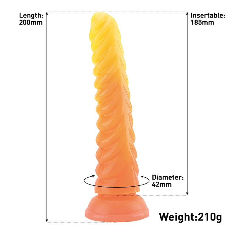 Mescolare grandi dildo corpo luminoso per il giocattolo delle donne