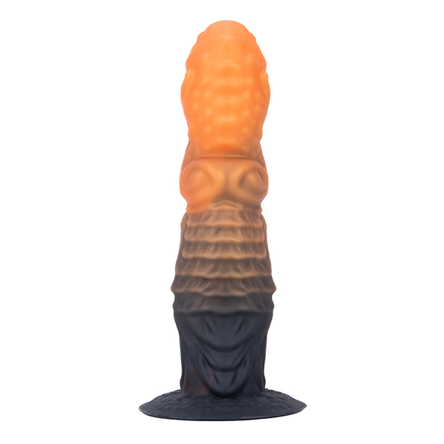 Gemischter farbiger langer Silikon-Dildo-Analplug