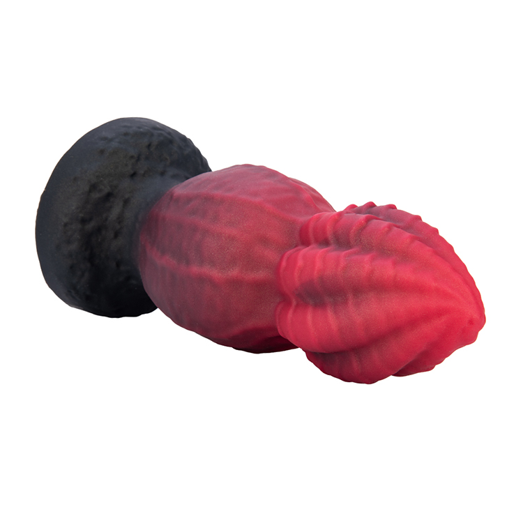 Kleurrijke siliconen kalebasstijl masturbatie speelgoeddildo