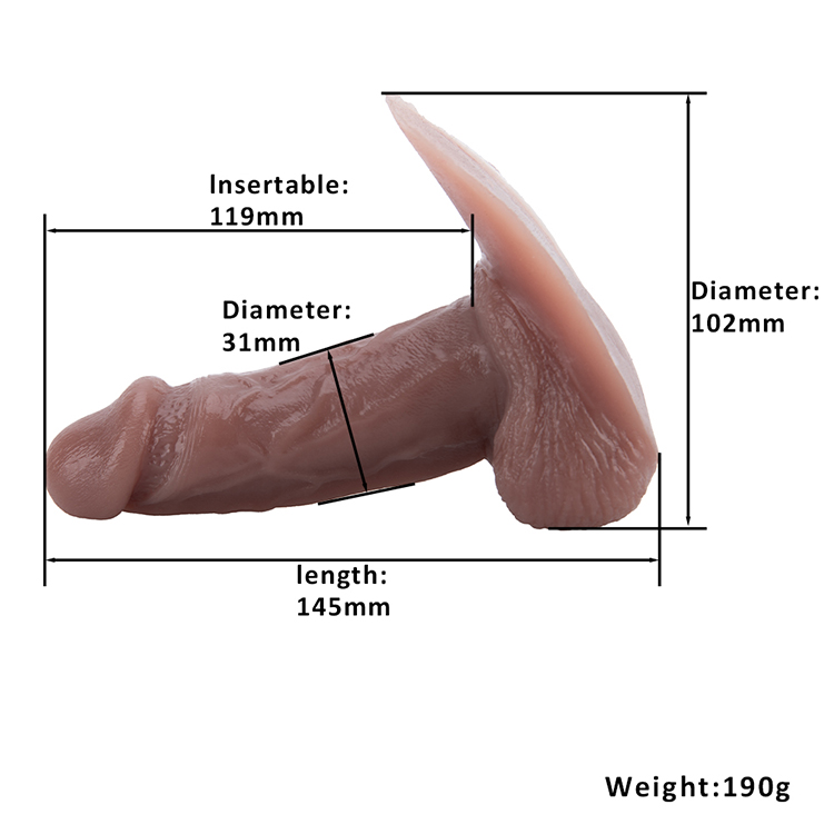 Dildo per giochi per adulti in morbido silicone per donna