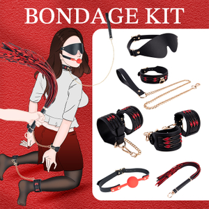 6 個のレザーボンデージキット女性用ぬいぐるみ BDSM 大人のおもちゃセットカップル SM エロゲーム