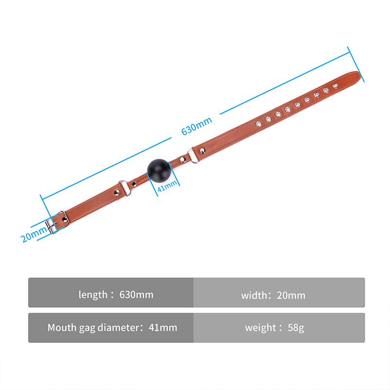 Mondplug siliconen bal gag voor volwassen spel BDSM speelgoed