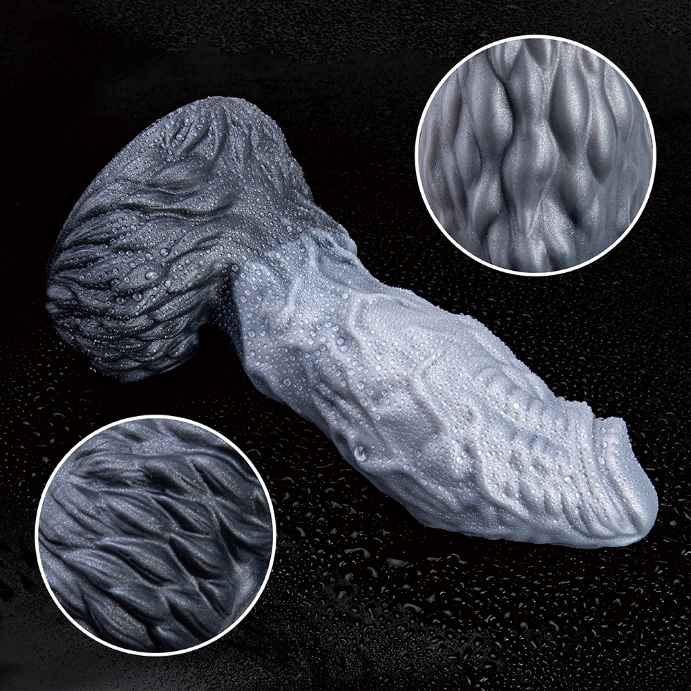 Hoge kwaliteit anomalie irisatie siliconen realistische penis volwassen speelgoeddildo