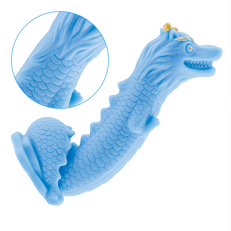 Hoge kwaliteit Bule Dragon siliconen realistische penis volwassen speelgoeddildo