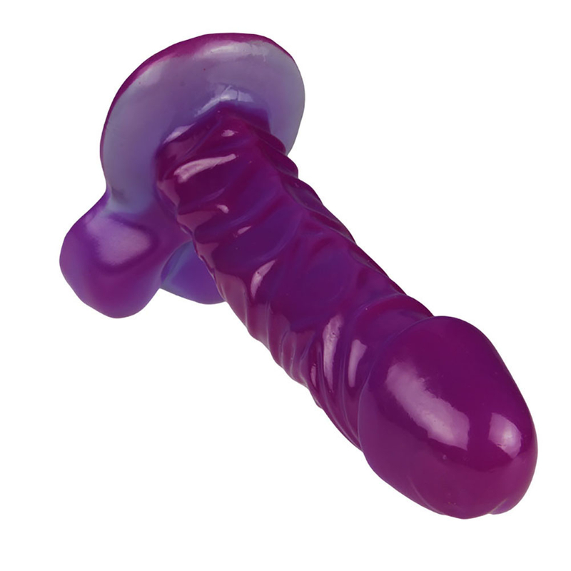 Zachte dildo vrouwelijke masturbatie met zuignap 