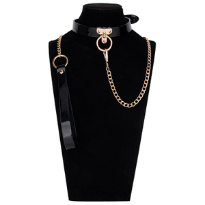 Set collare e catena BDSM Kit bondage femminile gotico Regalo punk per il gioco di coppia