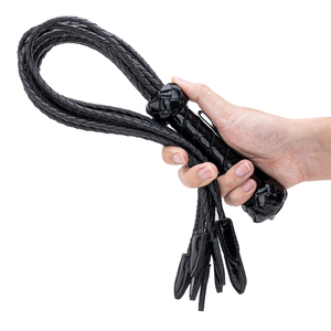 Zwarte Flog-stijl Mooie BDSM Heart Passion PU-lederen BDSM-zweep