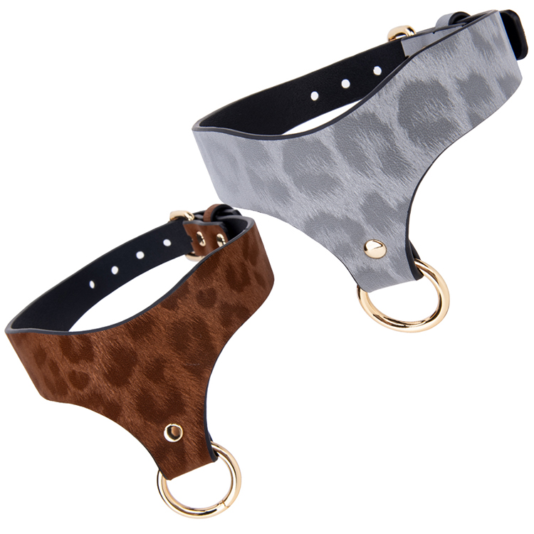 Collare SM di lusso in pelle PU reale con fodera in neoprene e guinzaglio a catena in metallo: morbido equipaggiamento BDSM per il gioco di ruolo da schiavo