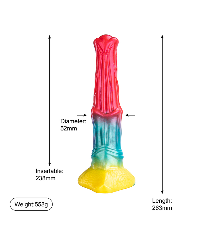 Giocattoli realistici del sesso del pene della gomma di silicone del grado medico per la donna