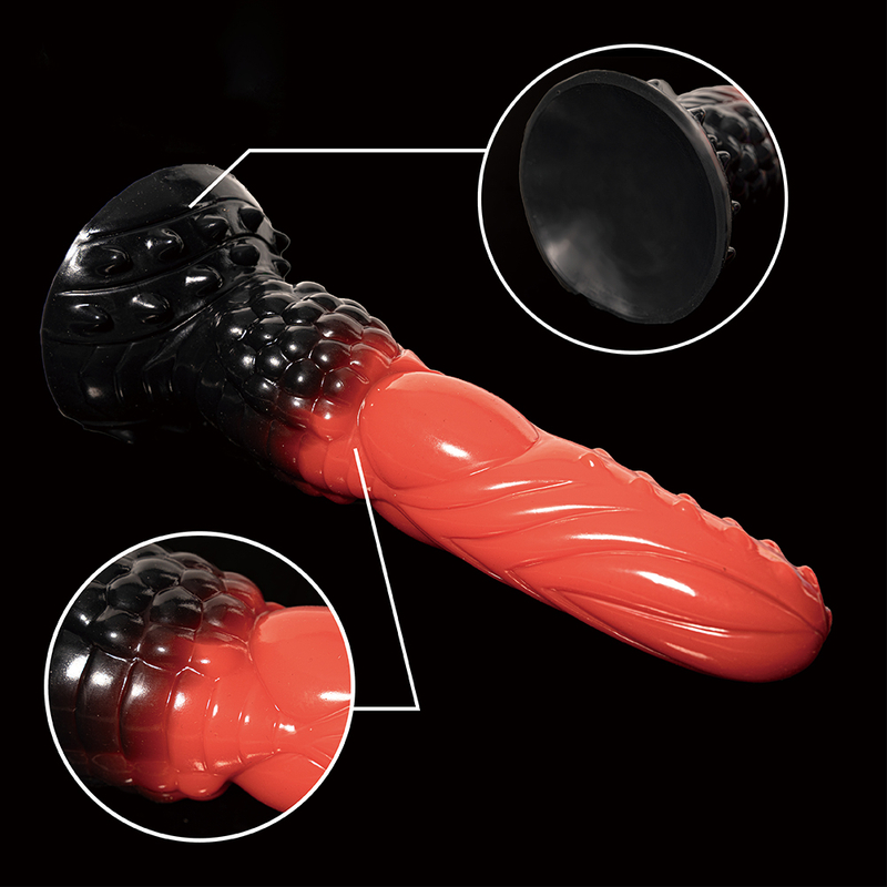 Dark Monster Dildo Ventosa artificiale Pene grande 