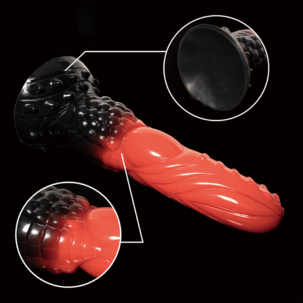 Dark Monster Dildo Ventosa artificiale Pene grande 