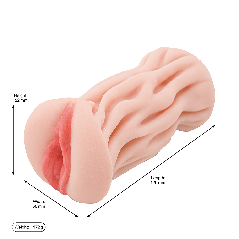 Kunstmatige Pocket Pussy Vagina Masturbatie Cup TPE Vagina Seksspeeltje voor de mens
