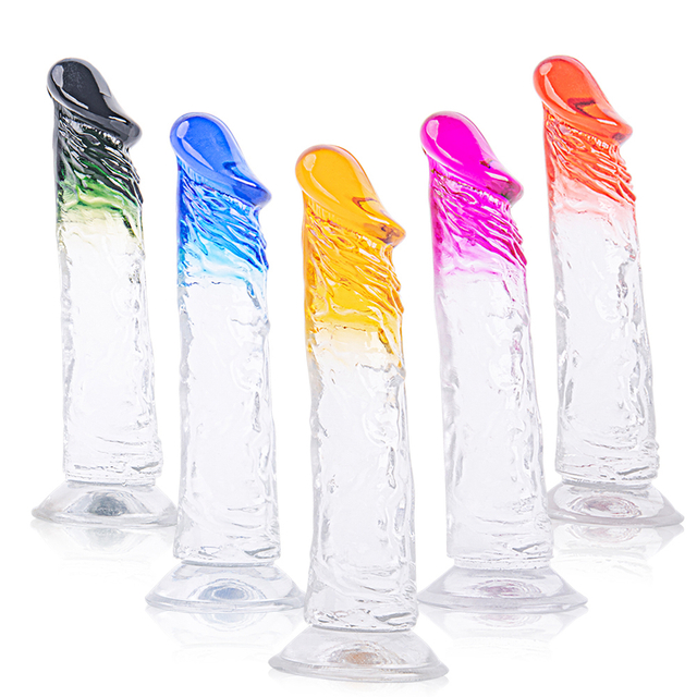 Dildo colorati Gelatina per donne