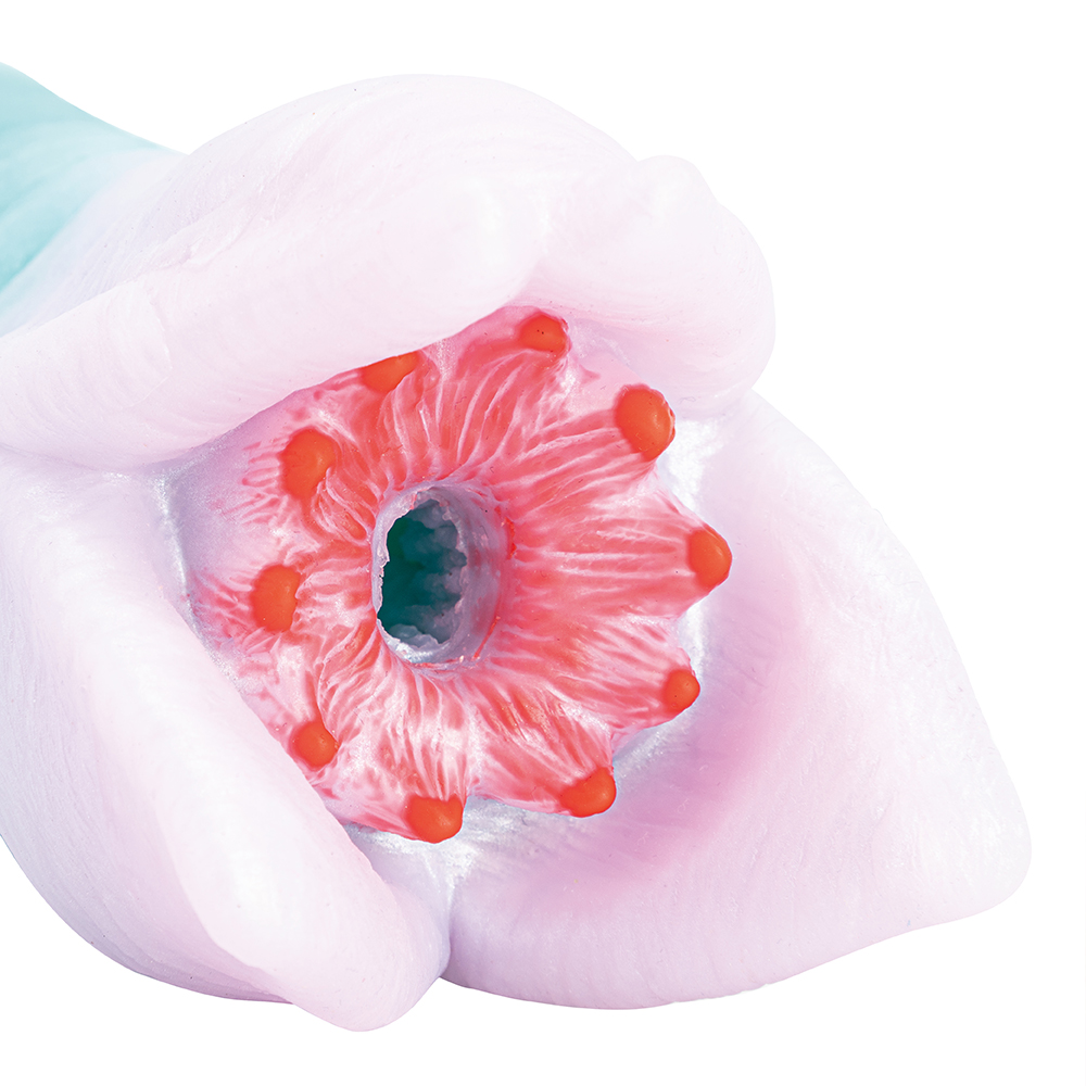 Siliconen bloemmonster masturbator kanaal seksspeeltje
