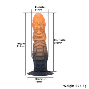 Giochi per adulti Plug anale con dildo in materiale lungo e sicuro