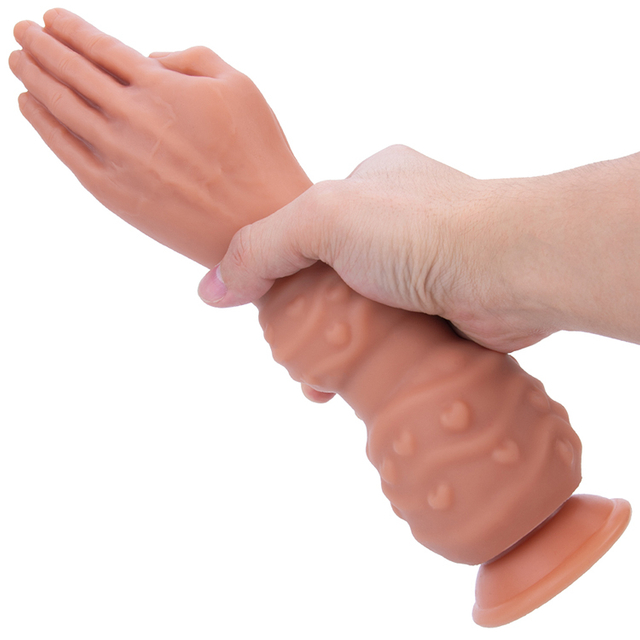 Grande dildo per adulti in silicone in materiale sicuro per il palmo