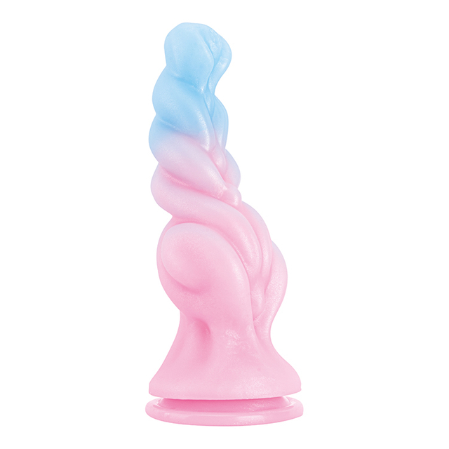 Hochwertiger Prostata-Massagedildo aus rosafarbenem Silikon mit Monster-Design f&uuml;r ultimative erotische Stimulation