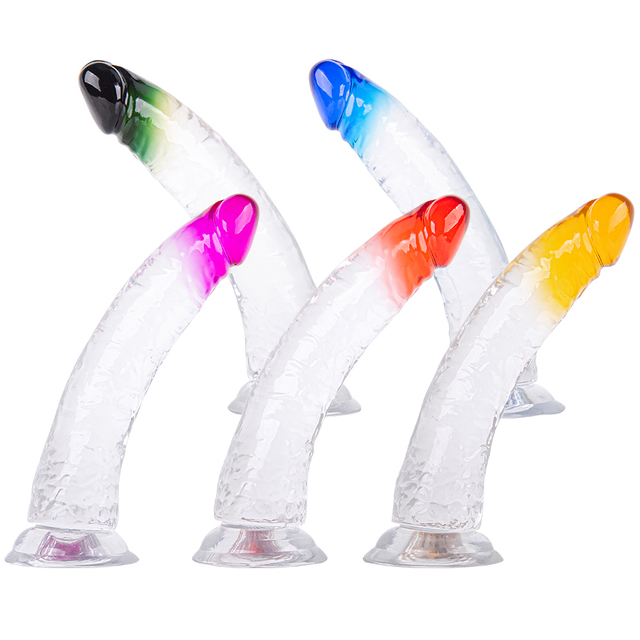 Gro&szlig;er bunter Jelly-Dildo f&uuml;r Frauen