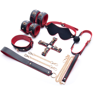 Kit di ritenuta per letto BDSM da 7 pezzi. Bondage per letto sessuale