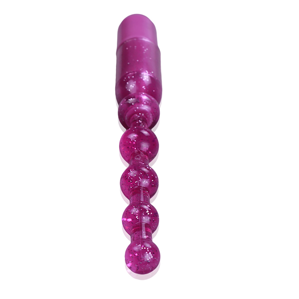 Vibratore con perline anali plug anale per il piacere degli adulti