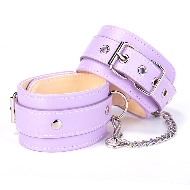 BDSM 에로틱 슬레이브 PU 가죽 BDSM 발목 수갑 Anklecuffs 섹스 게임 SM 제품 장난감