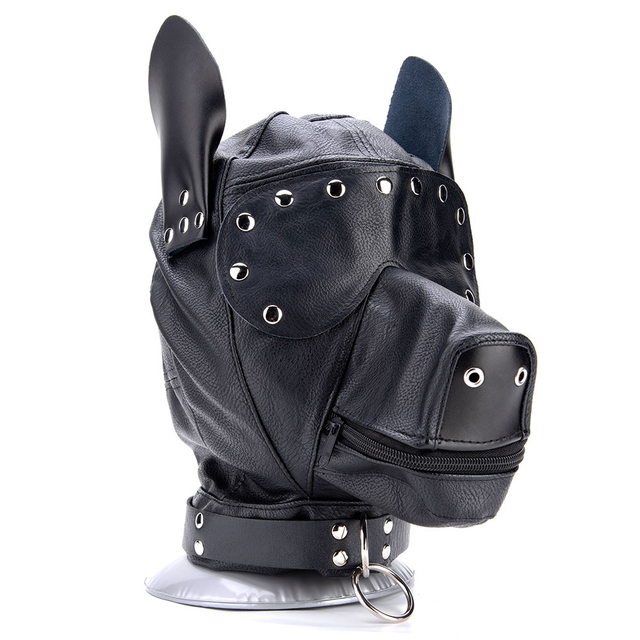 卸売革SMキツネのフェイスマスク犬のマスク