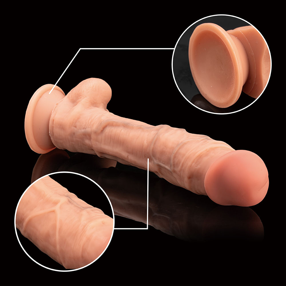 Komfort-Simulation Silikon realistischer Penis-Dildo f&uuml;r Erwachsene