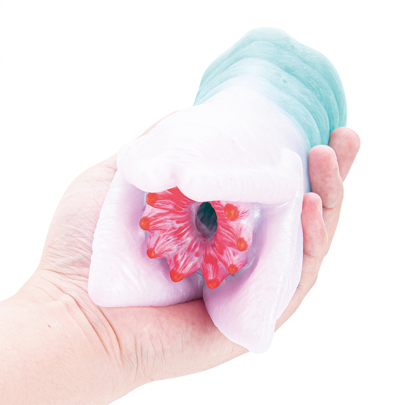 Siliconen bloemmonster masturbator kanaal seksspeeltje