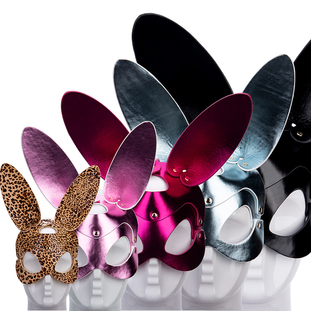 Set di ritenuta per bondage BDSM sexy Benda per maschera per occhi di coniglio per giochi erotici