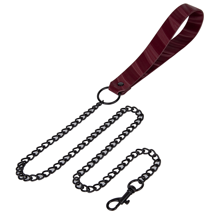 Collare per bondage in pelle PU con fiamma pi&ugrave; venduto Collare per collo di ritenuta per giochi BDSM per coppie