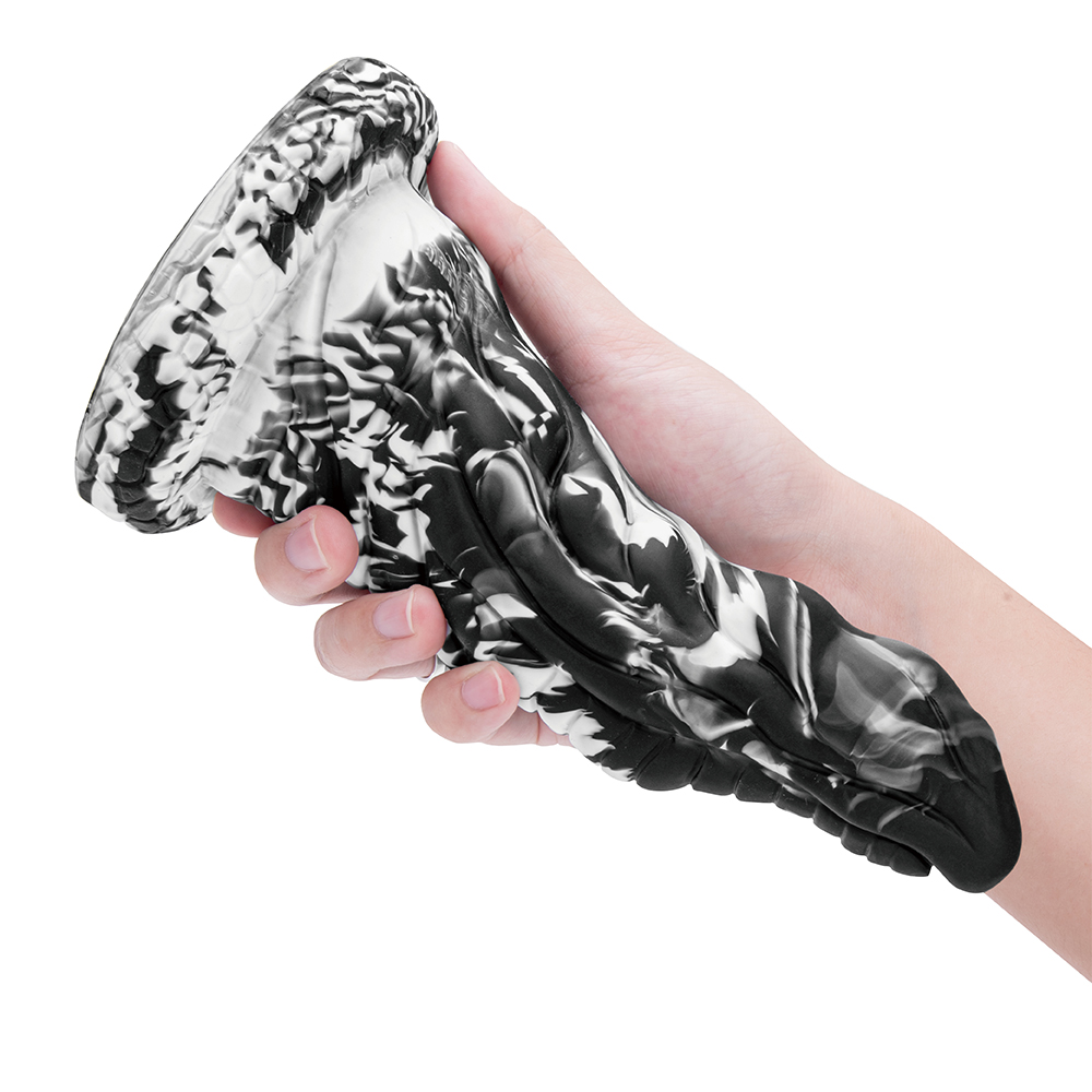 Alieno Realistico Silicone Annodato Pene Enorme Dildo per la Stimolazione del Punto G Giocattolo Sessuale per Adulti per Donne