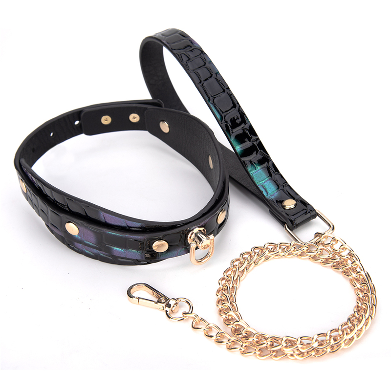 Vrouwen Rollenspel Luxe Kraag en Seksspeeltjes Verstelbare Slave Terughoudendheid Producten voor volwassenen SM Bondage Kraag voor koppels