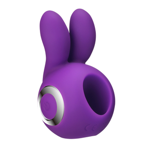 Simpatico vibratore a forma di lingua di coniglio, potenti vibratori con ricarica magnetica USB