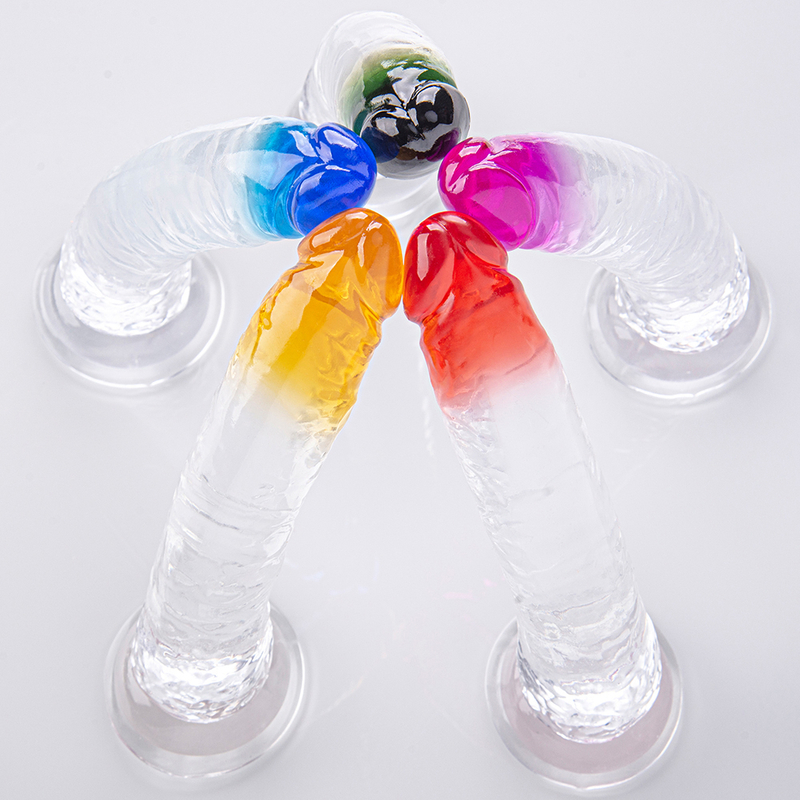 Grandi falli colorati Jelly Dildo per le donne