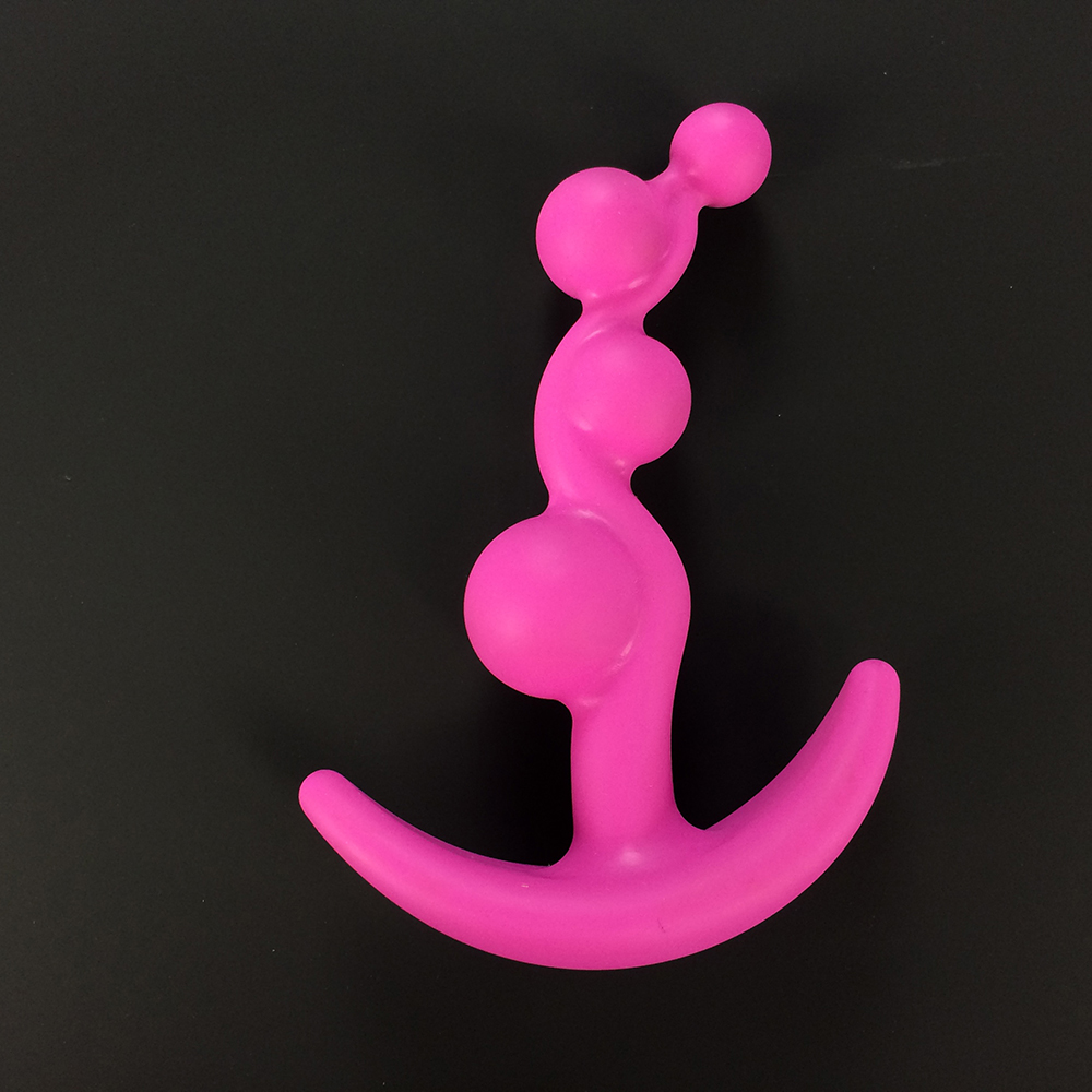 Medizinischer Silikon-Analperlen-Buttplug