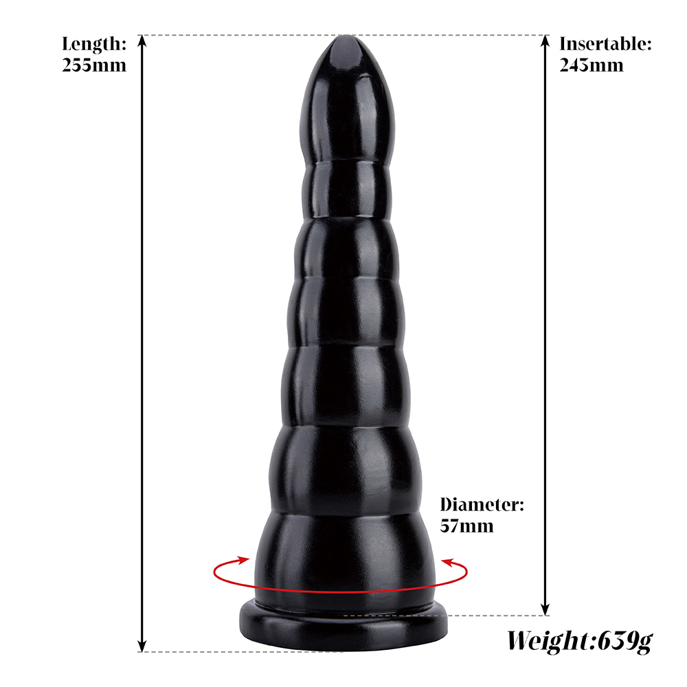 Realistico pene artificiale dildo design grande e morbido in carne nera con plug anale in PVC per le donne