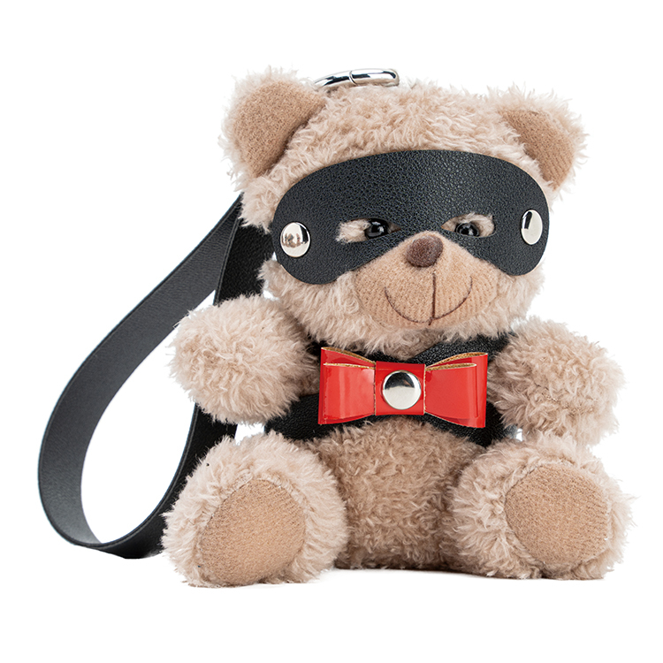 Schl&uuml;sselanh&auml;nger PU-Leder-BDSM-B&auml;r mit Schleife