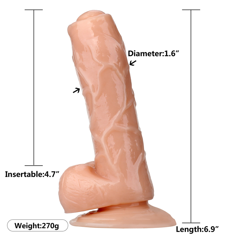 새로운 스타일 인공 성기 고무 섹스 토이 PVC 딜도 