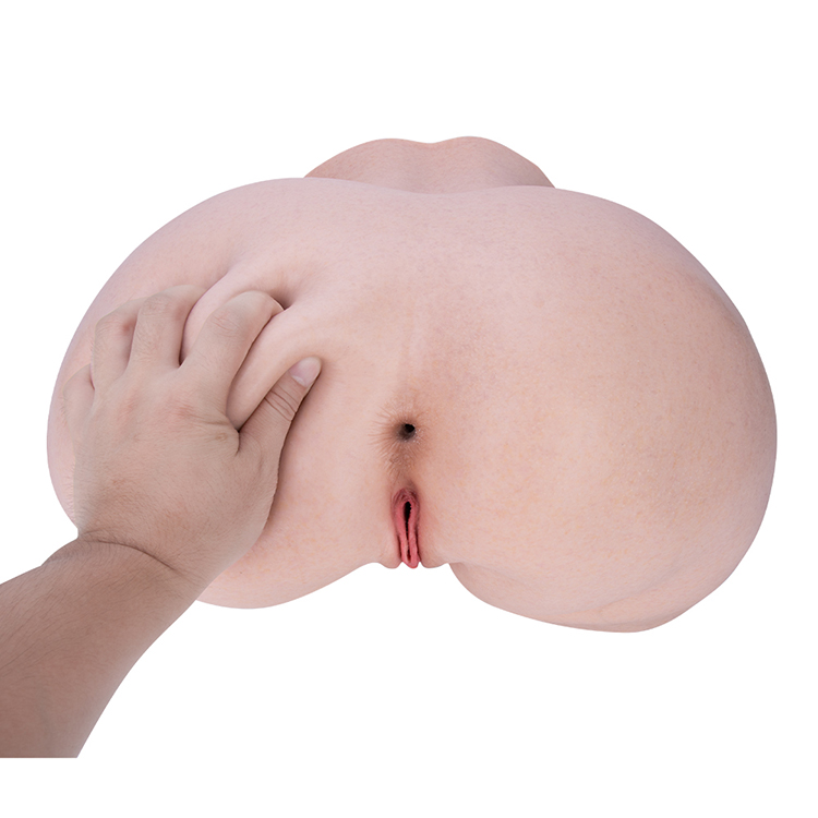Realistisch siliconen poesje-kont-sekspop Realistisch vagina-dubbelkanaalsspeelgoed
